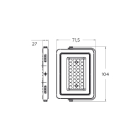 Світлодіодний EUROLAMP LED SMD Прожектор чорний з радіатором 20W 6500K, Eurolamp, LED-FL-20(B)