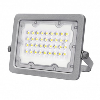 Світлодіодний EUROLAMP LED SMD Прожектор сірий з радіатором 20W 5000K, Eurolamp, LED-FL-20(gray)
