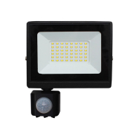 EUROLAMP LED Прожектор чорний з датчиком руху 50W 6500K