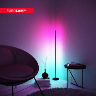 EUROLAMP LED торшер підлоговий N2 25W 3000-6500K RGB з пультом ДК білий, Eurolamp, LED-FLD2-25W(RGB)