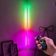 EUROLAMP LED торшер підлоговий N2 25W 3000-6500K RGB з пультом ДК білий, Eurolamp, LED-FLD2-25W(RGB)