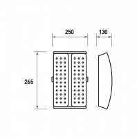 EUROLAMP LED Прожектор модульний з інтегрованим радіатором 100W 5000K, Eurolamp, LED-FLP-100/50