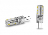 LED Лампа капсульна EUROLAMP силікон G4-2W-3000K-220V, Eurolamp, LED-G4-0227(220)