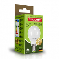 LED Лампа EUROLAMP G45-5W-E14-3000K, Eurolamp, LED-G45-05143(P)