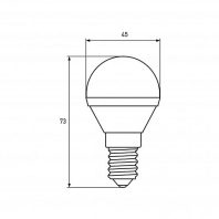 LED Лампа EUROELECTRIC CL-G45-5W-E14-4000K, Euroelectric, LED-G45-05144(EE)