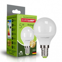 LED лампа G45 5W E14 4000K Eurolamp