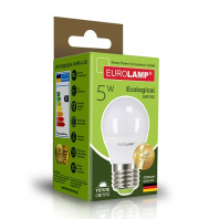 LED Лампа EUROLAMP G45-5W-E27-3000K, Eurolamp, LED-G45-05273(P)