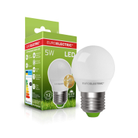 Светодиодная EUROELECTRIC LED Лампа "Шар" ЕКО G45 5W E27 4000