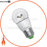 LED лампа G45 5W E27 3000K прозора Eurolamp