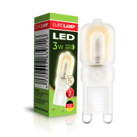 LED Лампа капсульна EUROLAMP силікон G9-3W-3000K, Eurolamp, LED-G9-0330(220)