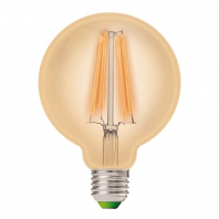 LED Лампа EUROLAMP філамент G95-12W-E27-4000K-(deco), Eurolamp, LED-G95-12274(Amber)