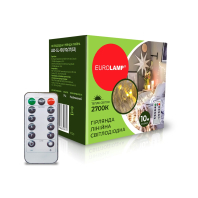 LED Гірлянда лінійна EUROLAMP 10м-2700К (S3), Eurolamp, LED-GL-100/10/27(S3)