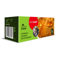 LED Гірлянда лінійна EUROLAMP 2м-2700К, Eurolamp, LED-GL-20/2/27