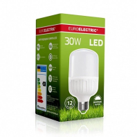 LED Лампа високопотужна EUROELECTRIC 30W-E27-4000K, Euroelectric, LED-HP-30274(P)