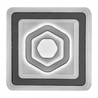 Люстра світлодіодна EUROLAMP LED акрилова квадратна A33 180W 3000-6500K, Eurolamp, LED-LS-180-A33