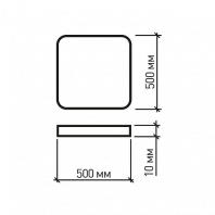 Люстра світлодіодна EUROLAMP LED акрилова квадратна A33 180W 3000-6500K, Eurolamp, LED-LS-180-A33