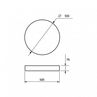 Світлодіодний EUROLAMP LED Світильник SMART LIGHT Round N33 72W 3000-6500K, Eurolamp, LED-MSL-72W-N33