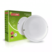 LED Світильник круглий накладний ЖКГ 12W-5000K EUROLAMP