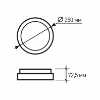 LED Світильник круглий накладний deco 14W-4500K EUROLAMP, Eurolamp, LED-NLR-14W/45