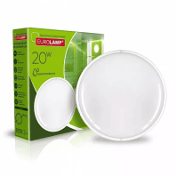 LED Світильник круглий накладний ЖКГ 20W-5500K EUROLAMP, Eurolamp, LED-NLR-20/55(P)