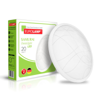 Світлодіодний LED Світильник EUROLAMP круглий накладний матовий Samurai T23 20W 4000K, Eurolamp, LED-NLR-20W-T23