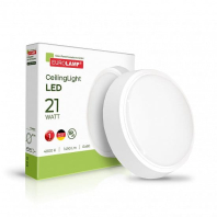 LED Світильник круглий накладний 21W-4000K EUROLAMP, Eurolamp, LED-NLR-21/40(GM)