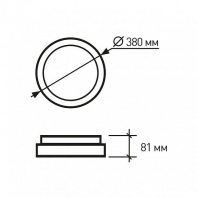 LED Світильник круглий накладний deco 26W-4500K EUROLAMP, Eurolamp, LED-NLR-26W/45