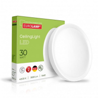 Світлодіодний LED Світильник EUROLAMP круглий накладний Easy click 30W 4000K, Eurolamp, LED-NLR-30/40(GM)