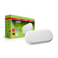 LED Світильник овальний накладний ЖКГ 12W-5500K EUROLAMP