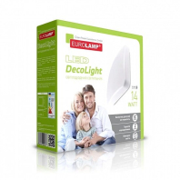 LED Світильник квадратний накладний Decolight 14W-4000K EUROLAMP, Eurolamp, LED-NLS-14/4(F)new