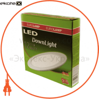Eurolamp LED-PLR-12/4 eurolamp led светильник круглый downlight 12w 4000k (20)