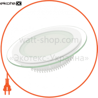 Eurolamp LED-PLR-6/4(скло) eurolamp led светильник круглый стекло downlight 6w 4000k (30)