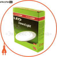 Eurolamp LED-PLR-9/3 led panel (кругл.) 9w 3000k 220v