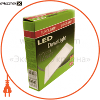 Eurolamp LED-PLS-12/3 eurolamp led светильник квадратный downlight 12w 3000k (20)