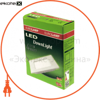 Eurolamp LED-PLS-4/3 eurolamp led светильник квадратный downlight 4w 3000k (50)