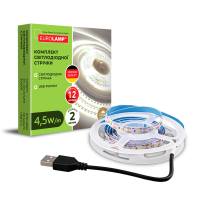 Готовий набір LED Стрічка 60 діодів/м, 2м, 3000K, 5V USB EUROLAMP, Eurolamp, LED/SET-2M/3000K(USB)