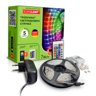 Готовий набір LED Стрічка EUROLAMP RGB-5м-12V, Eurolamp, LED/SET-5M/RGB