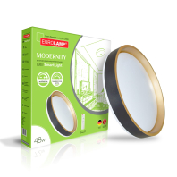 LED Світильник з пультом керування Modernity black 48W-3000-6500K EUROLAMP, Eurolamp, LED-SL-48W-T25(black)