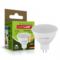 LED Лампа точкова EUROLAMP MR16-3W-GU5.3-3000K