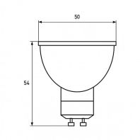 LED Лампа точкова EUROLAMP MR16-5W-GU10-4000K, Eurolamp, LED-SMD-05104(P)