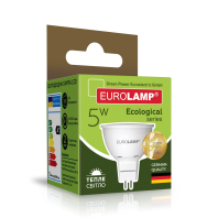 LED Лампа точкова EUROLAMP MR16-5W-GU5.3-3000K, Eurolamp, LED-SMD-05533(P)