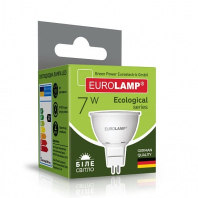 LED Лампа точкова EUROLAMP MR16-7W-GU5.3-4000K, Eurolamp, LED-SMD-07534(P)