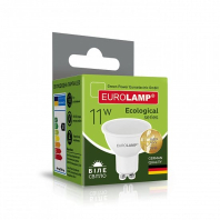 LED Лампа точкова EUROLAMP MR16-11W-GU10-4000K, Eurolamp, LED-SMD-11104(P)