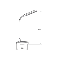 LED Світильник настільний USB+BATTERY 10W-4000K EUROLAMP, Eurolamp, LED-TLB-10W(white)