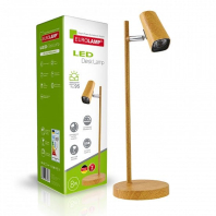 Світлодіодний EUROLAMP LED Світильник настільний 8W 5000K dimmable wooden, Eurolamp, LED-TLD-8W(wooden)