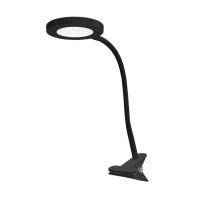 EUROLAMP LED Светильник настольный на прищепке 6W 5000K черный