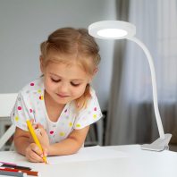 EUROLAMP LED Світильник настільний на прищіпці 6W 5000K білий, Eurolamp, LED-TLP-6W(white)