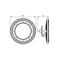 EUROLAMP LED Світильник індустріальний UFO IP65 100W 5000K, Eurolamp, LED-UFO-100/50