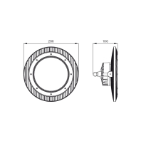 EUROLAMP LED Світильник індустріальний UFO IP65 150W 5000K, Eurolamp, LED-UFO-150/50
