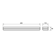 EUROLAMP Світильник для ламп LED T8x2 (0.6m), Eurolamp, LH2-LED-T8(0.6)